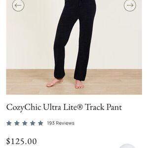 Barefoot Dreams CozyChic Lite® Barrel Leg Pant-NEW-Black/size L